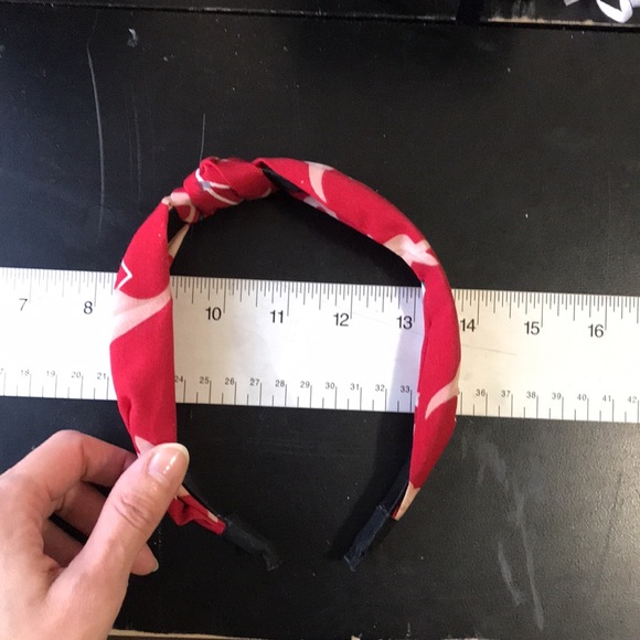 ❤️ Silk Flamingo Print Turban Knot Headband - Picture 4 of 11